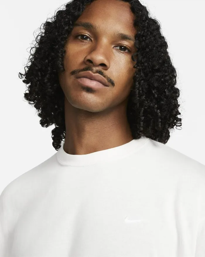 Men Nike Tops And TShirts Solo Swoosh Phantomwhite