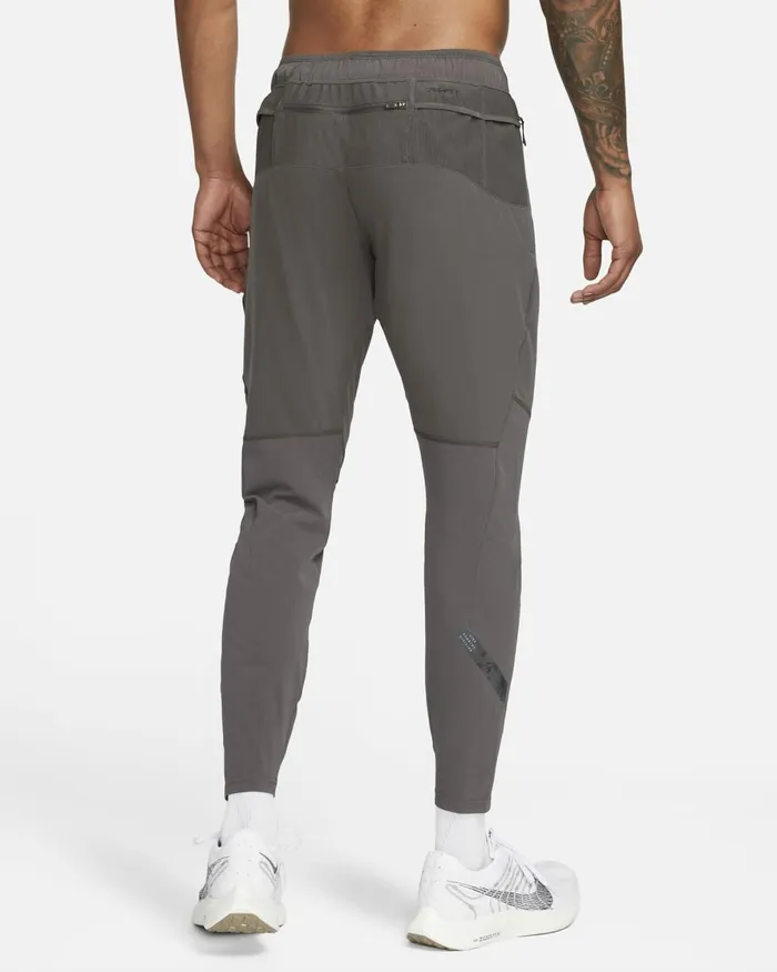 Men Nike Trousers And Tights DriFIT Running Division Phenom Medium Ash
