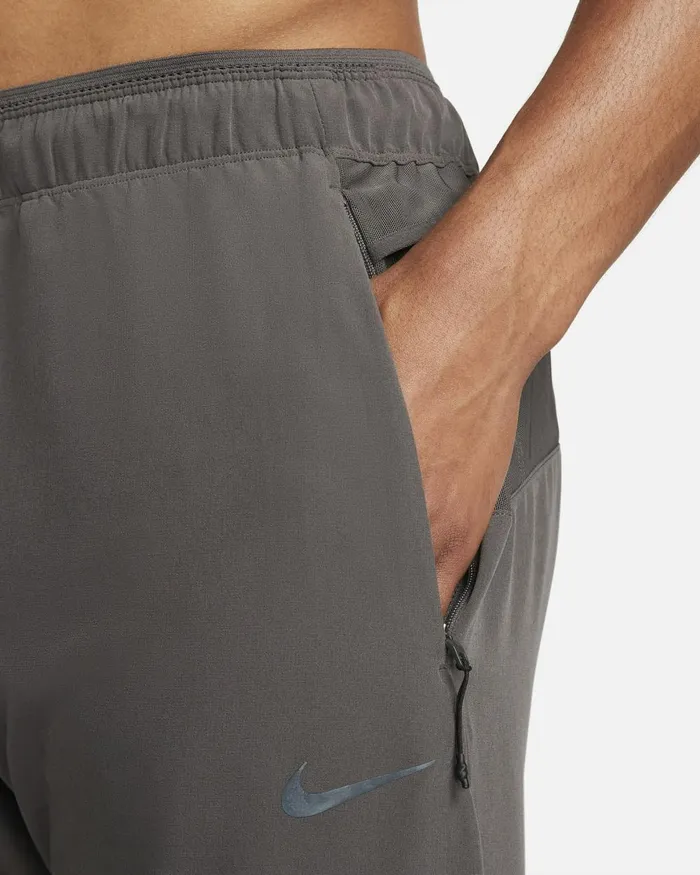 Men Nike Trousers And Tights DriFIT Running Division Phenom Medium Ash