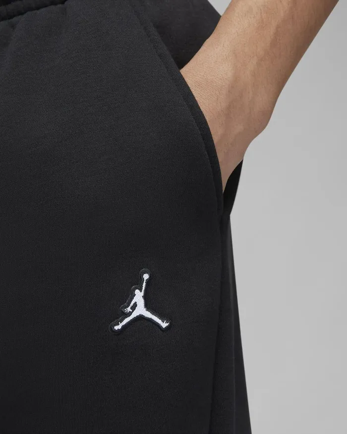 Men Nike Trousers And Tights Jordan Brooklyn Fleece Blackblackwhite