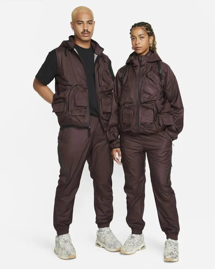 Men Nike Trousers And Tights NOCTA Dark Wineblackblack