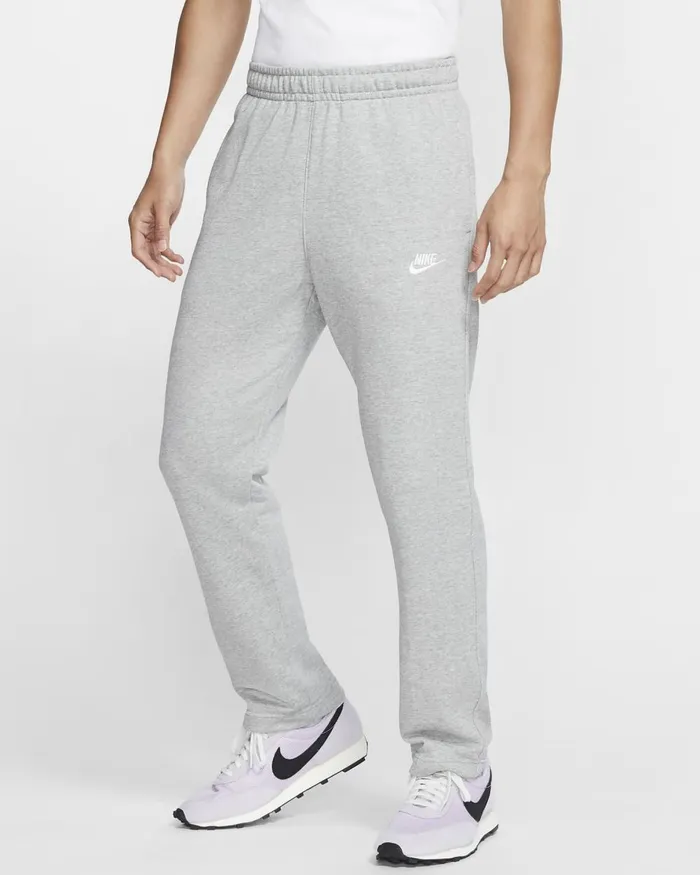 Men Nike Trousers And Tights Sportswear Club Dark Grey Heathermatte Silverwhite