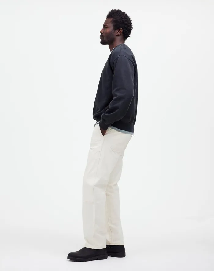 Men Pants Madewell Relaxed Straight Workwear Pants Vintage Canvas