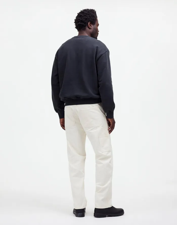 Men Pants Madewell Relaxed Straight Workwear Pants Vintage Canvas