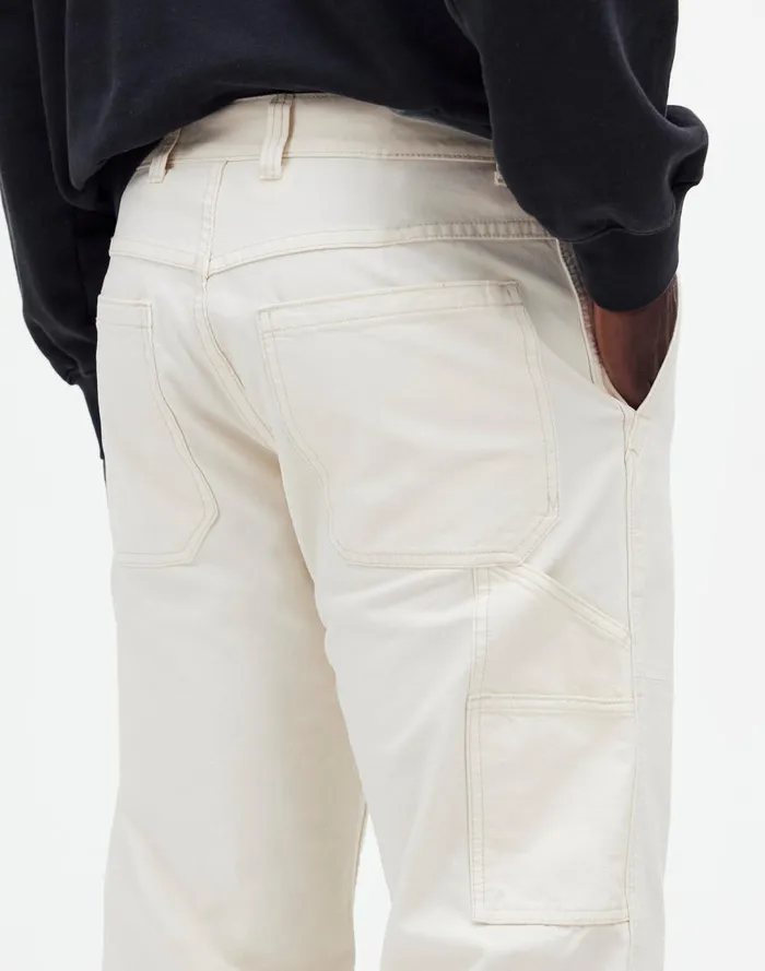 Men Pants Madewell Relaxed Straight Workwear Pants Vintage Canvas