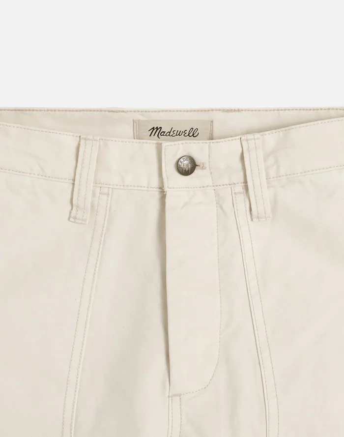 Men Pants Madewell Relaxed Straight Workwear Pants Vintage Canvas
