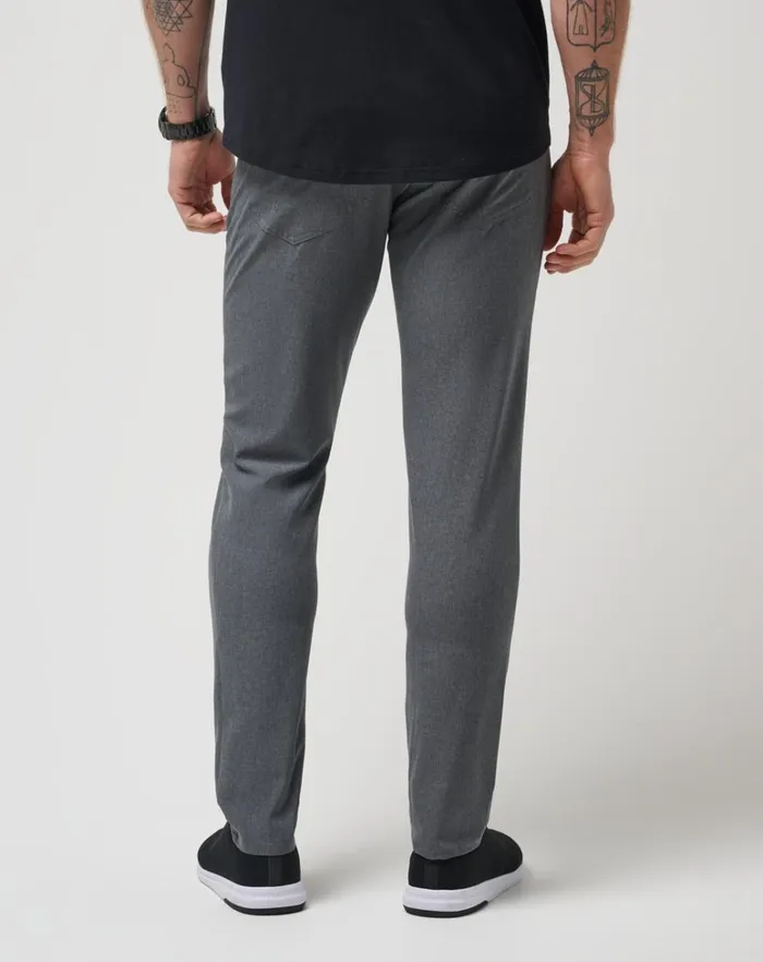 Men Pants TravisMathew OPEN TO CLOSE PANT Heather Dark Grey Men Pants TravisMathew OPEN TO CLOSE PANT Heather Dark Grey