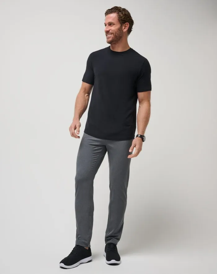 Men Pants TravisMathew OPEN TO CLOSE PANT Heather Dark Grey Men Pants TravisMathew OPEN TO CLOSE PANT Heather Dark Grey