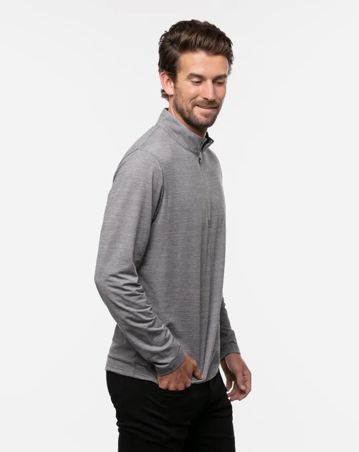 Men Quarter Zips TravisMathew HAVASU 20 QUARTER ZIP Sleetquiet Shade Men Quarter Zips TravisMathew HAVASU 20 QUARTER ZIP Sleetquiet Shade