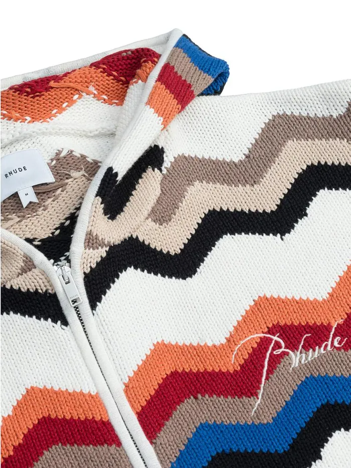 Men Rhude Luxe Knitwear CYRIL KNIT ZIPUP Multi