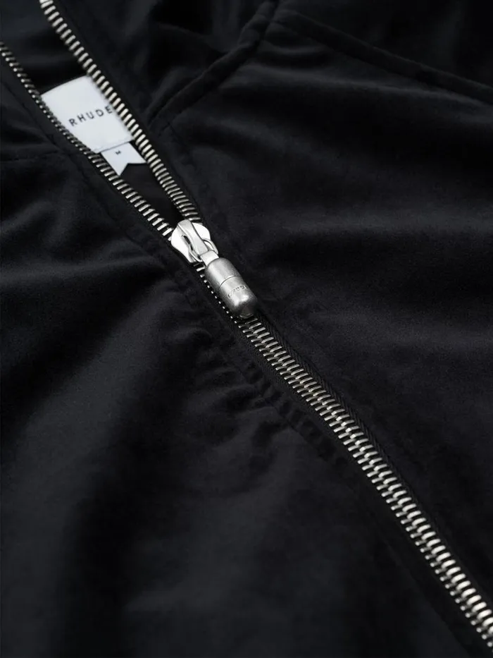 Men Rhude Outerwear VELVET TRACK JACKET Black