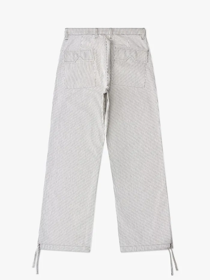 Men Rhude Pants STRIPED FRONT POCKET PANT Whiteblack