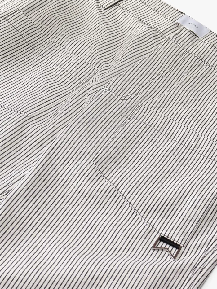 Men Rhude Pants STRIPED FRONT POCKET PANT Whiteblack