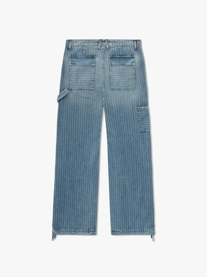 Men Rhude Pants WABASH DENIM REZA DOUBLE KNEE Indigo