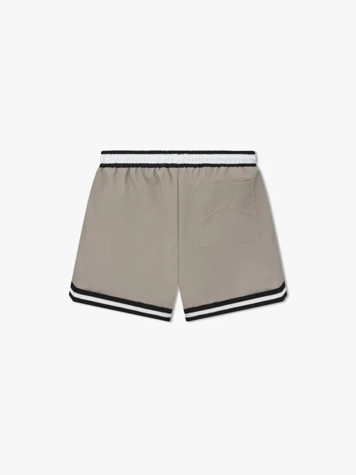 Men Rhude Shorts BASKETBALL SWIM TRUNKS Khakiwhite