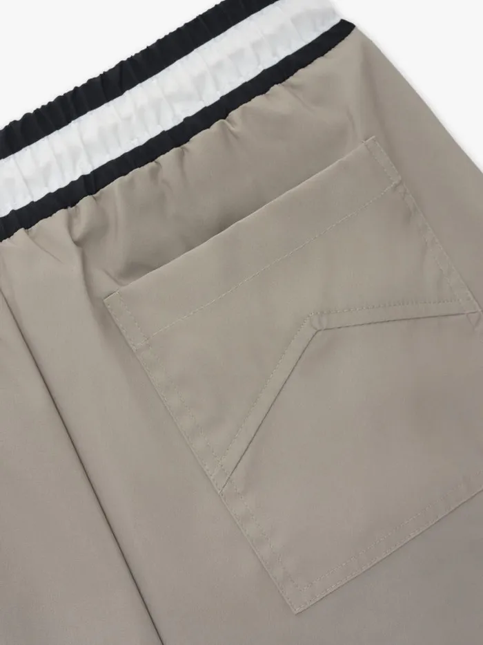Men Rhude Shorts BASKETBALL SWIM TRUNKS Khakiwhite