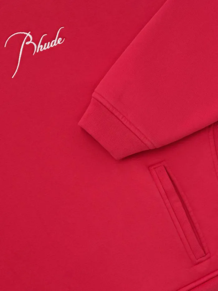Men Rhude Sweatshirts CLASSIC CREWNECK Vtg Red