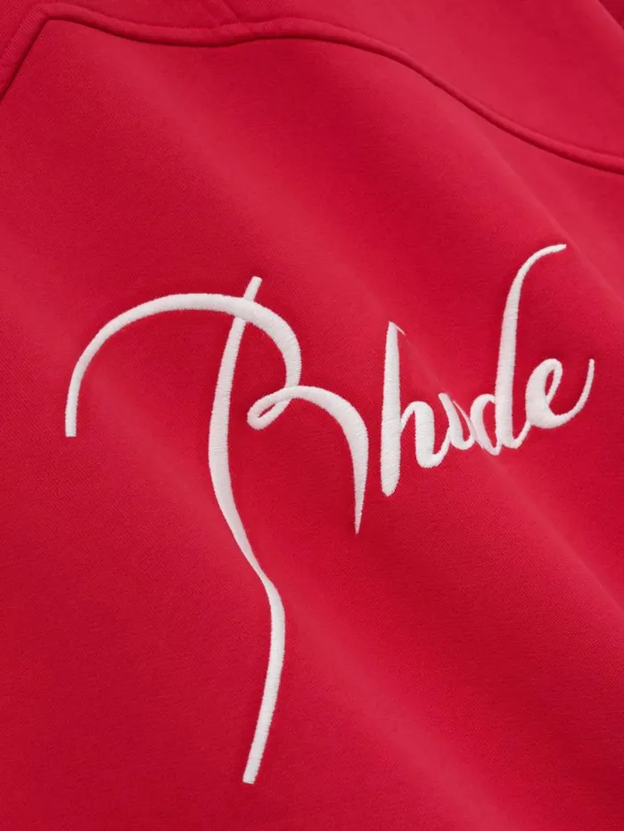 Men Rhude Sweatshirts CLASSIC CREWNECK Vtg Red