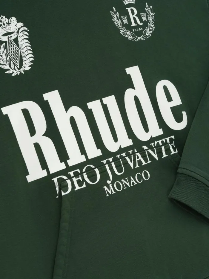 Men Rhude Sweatshirts DEO JUVANTE HOODIE Vtg Green