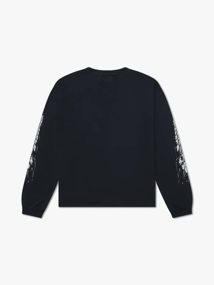 Men Rhude Tees 4X4 LS TEE Vtg Black