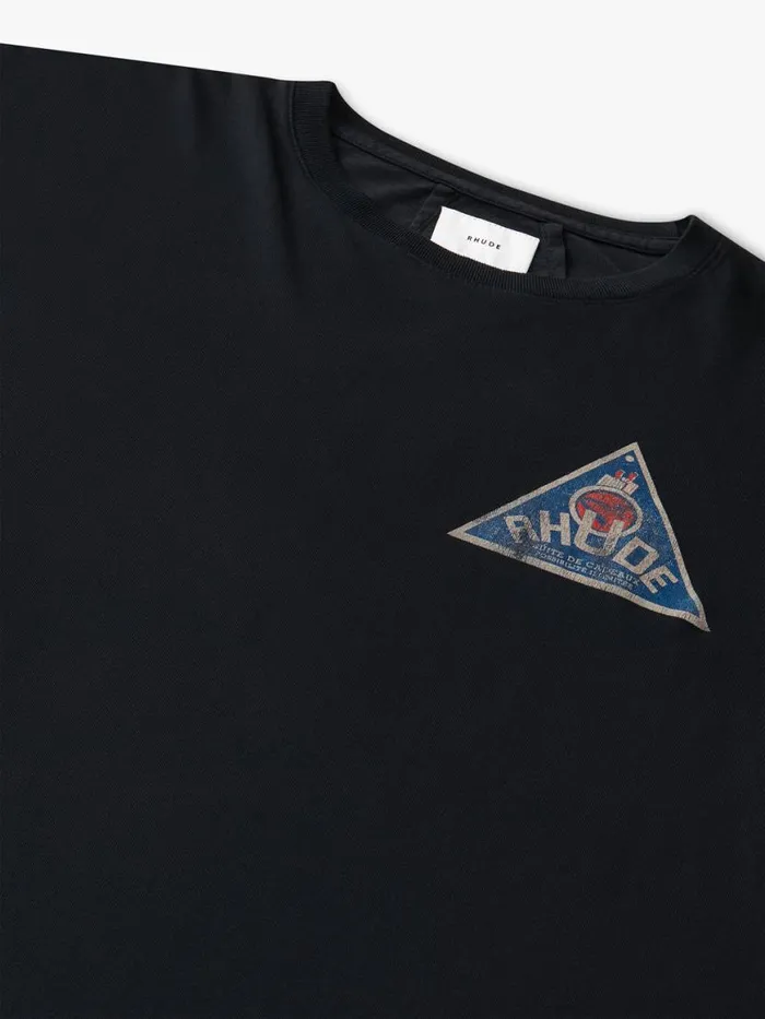 Men Rhude Tees CADEUX SUNDRY TEE Vtg Black