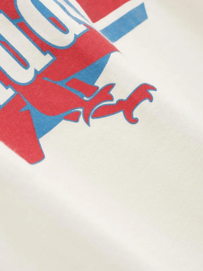 Men Rhude Tees CHEVRON EAGLE TEE Vtg White