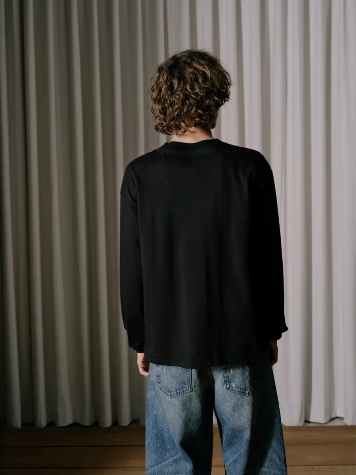 Men Rhude Tees PETROL LS TEE Black