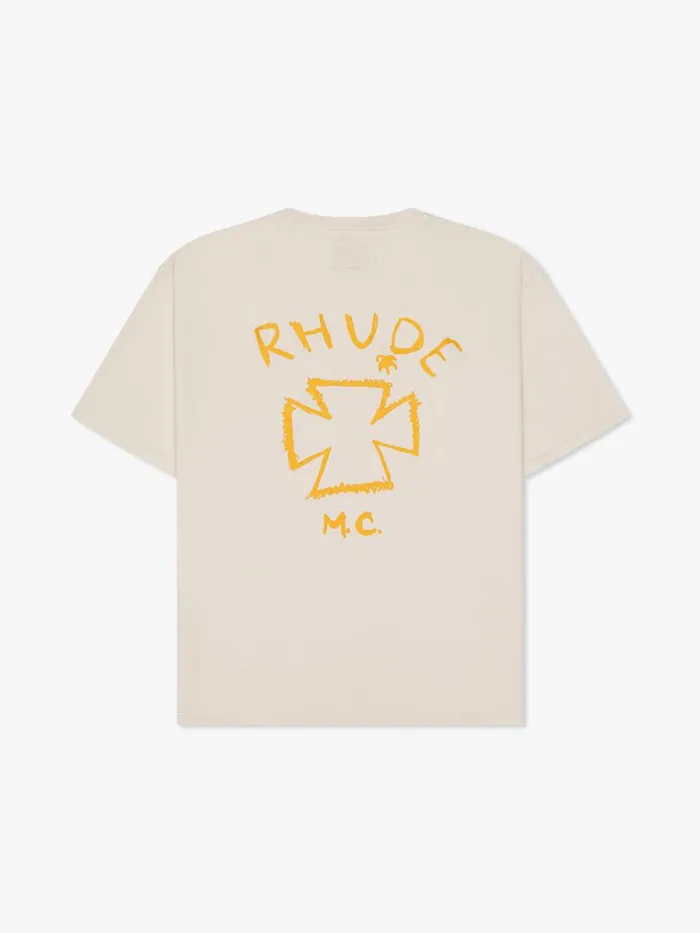 Men Rhude Tees SUGARLAND TEE White