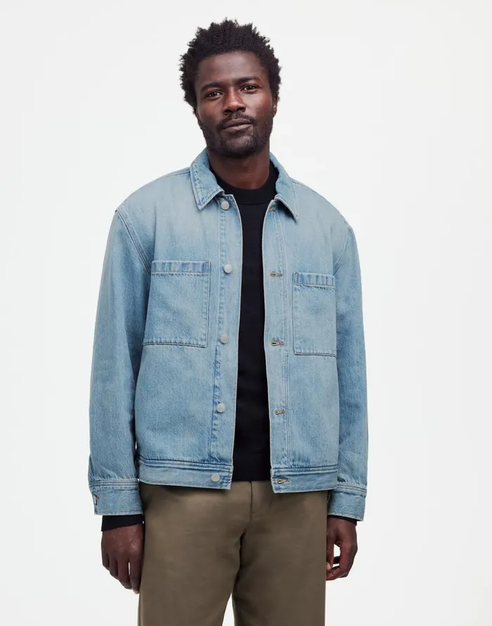 Men Shirts Madewell Denim ShirtJacket In Jamestown Wash Jamestown Wash
