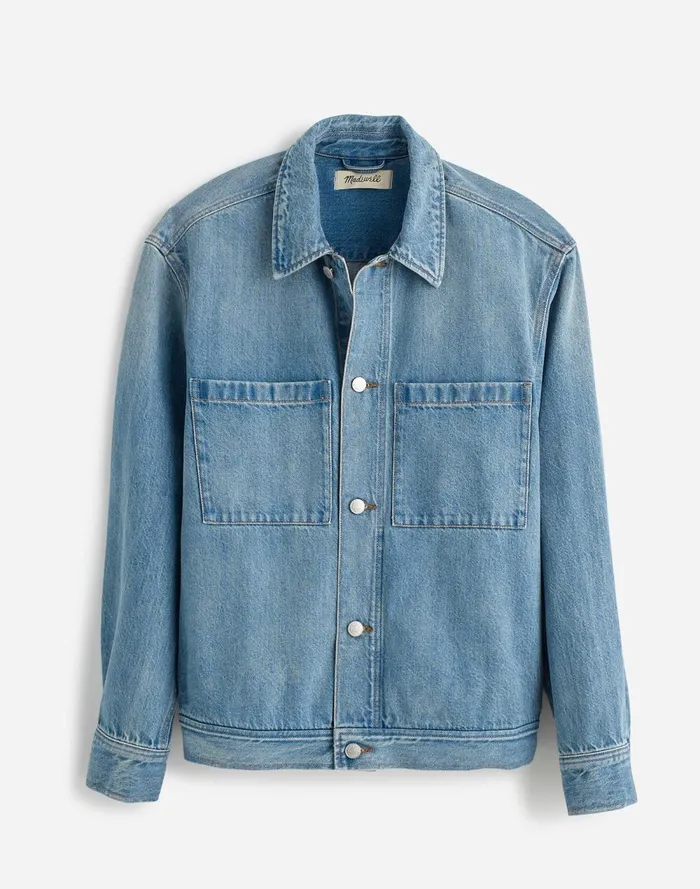 Men Shirts Madewell Denim ShirtJacket In Jamestown Wash Jamestown Wash