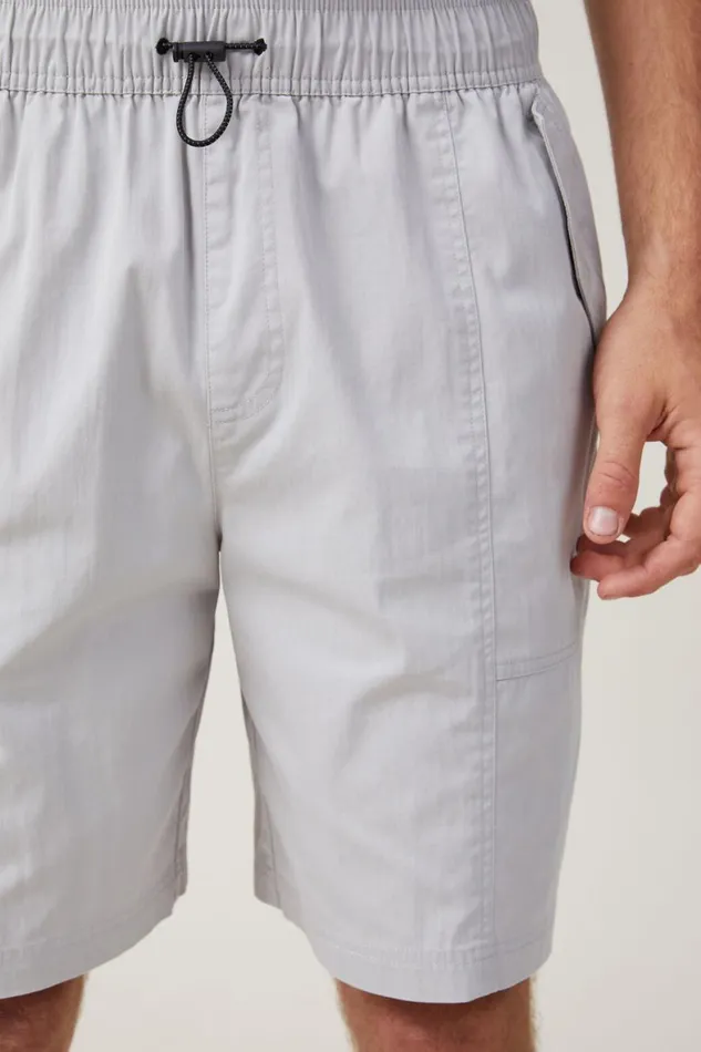 Men Shorts Cotton On Parachute Field Short Steel