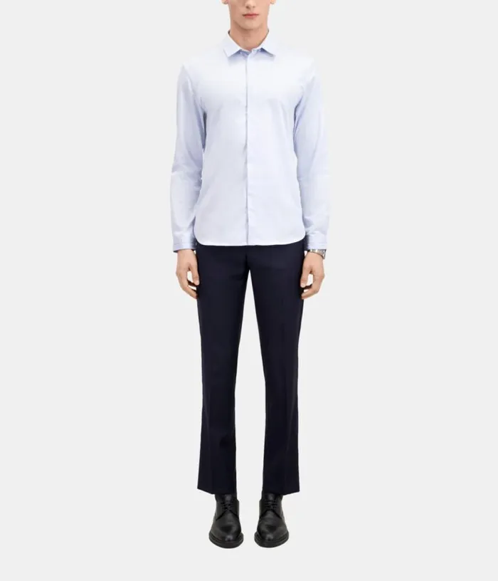 Men Smart Twill Sky Blue Shirt THE KOOPLES Shirts