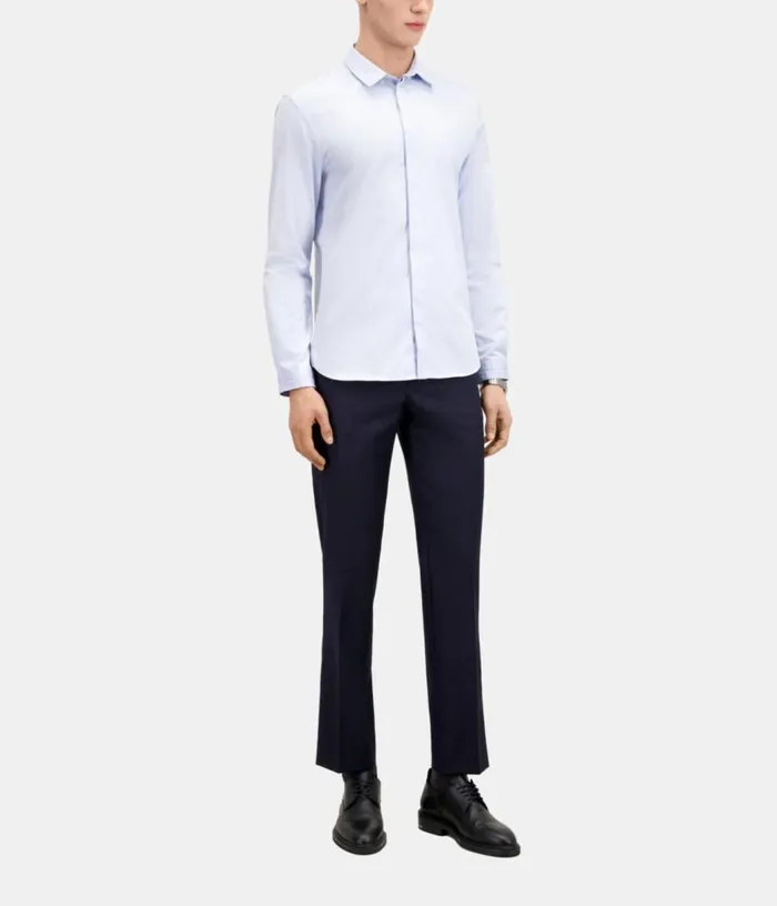 Men Smart Twill Sky Blue Shirt THE KOOPLES Shirts