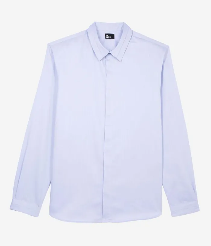 Men Smart Twill Sky Blue Shirt THE KOOPLES Shirts