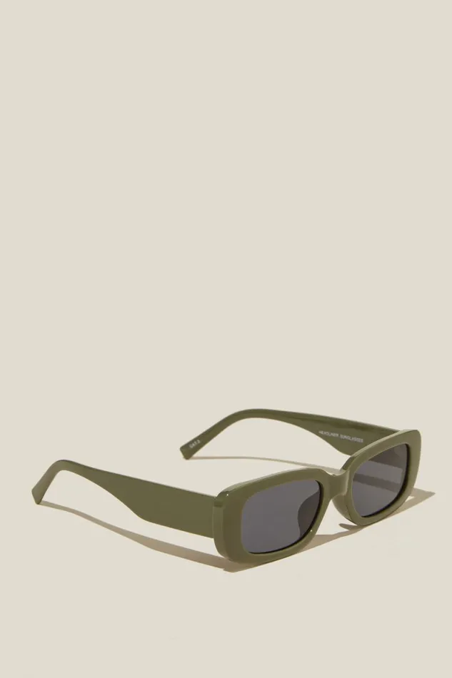 Men Sunglasses Cotton On Headliner Sunglasses Khakiblack
