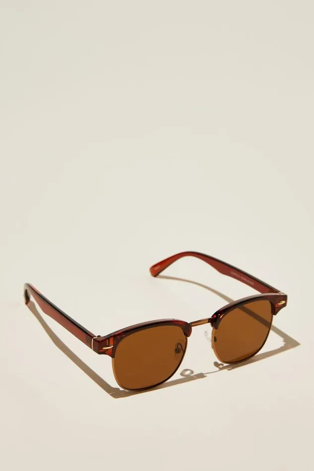 Men Sunglasses Cotton On Leopold Sunglasses Toffycopperbrown