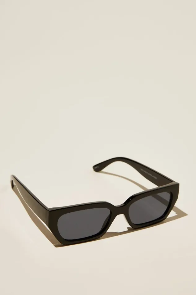 Men Sunglasses Cotton On The Razor Sunglasses Black Smoke