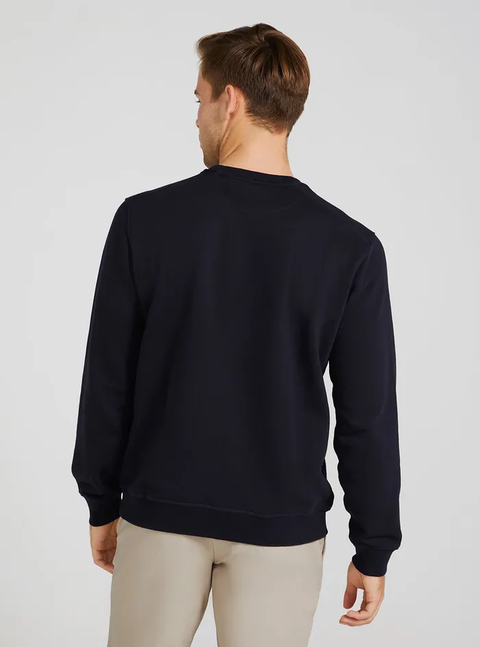 Men Sweaters and Knits GUESS Eco Blue Beau Logo Jumper Men Sweaters and Knits GUESS Eco Blue Beau Logo Jumper