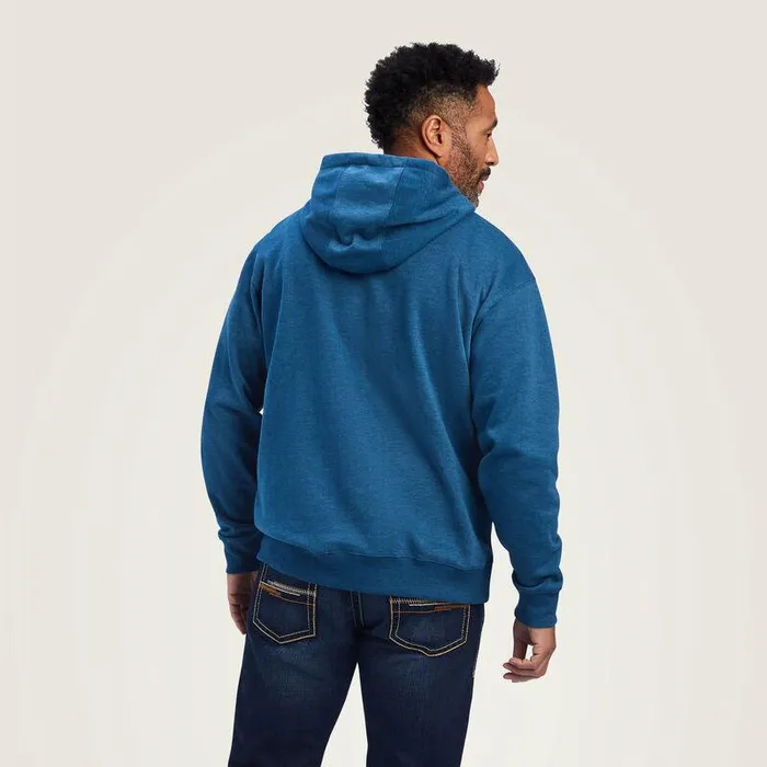 Men Sweatshirts and Hoodies Ariat Ariat Logo Hoodie Poseidon Heather