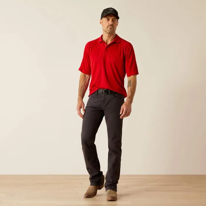 Men TShirts and Polos Ariat AC Polo Haute Red