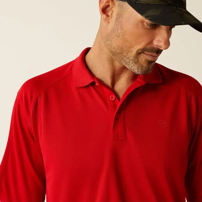 Men TShirts and Polos Ariat AC Polo Haute Red