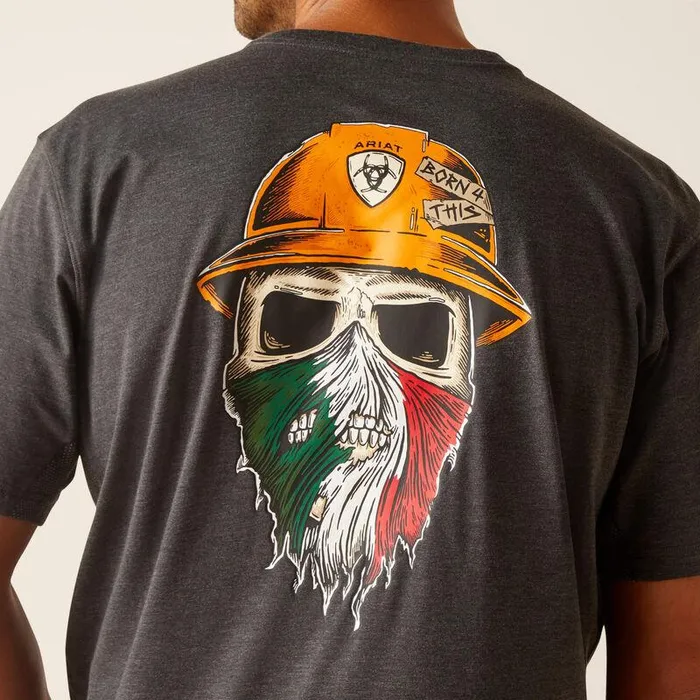 Men TShirts and Polos Ariat Rebar Workman Born For This TShirt Charcoalmexico Men TShirts and Polos Ariat Rebar Workman Born For This TShirt Charcoalmexico