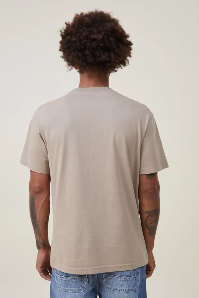 Men Tees and Tanks Cotton On Organic Loose Fit TShirt Gravel Stone