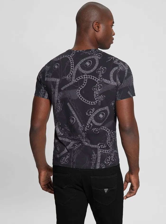 Men Tees and Tanks GUESS Eco Black Tonal Quattro G Tshirt