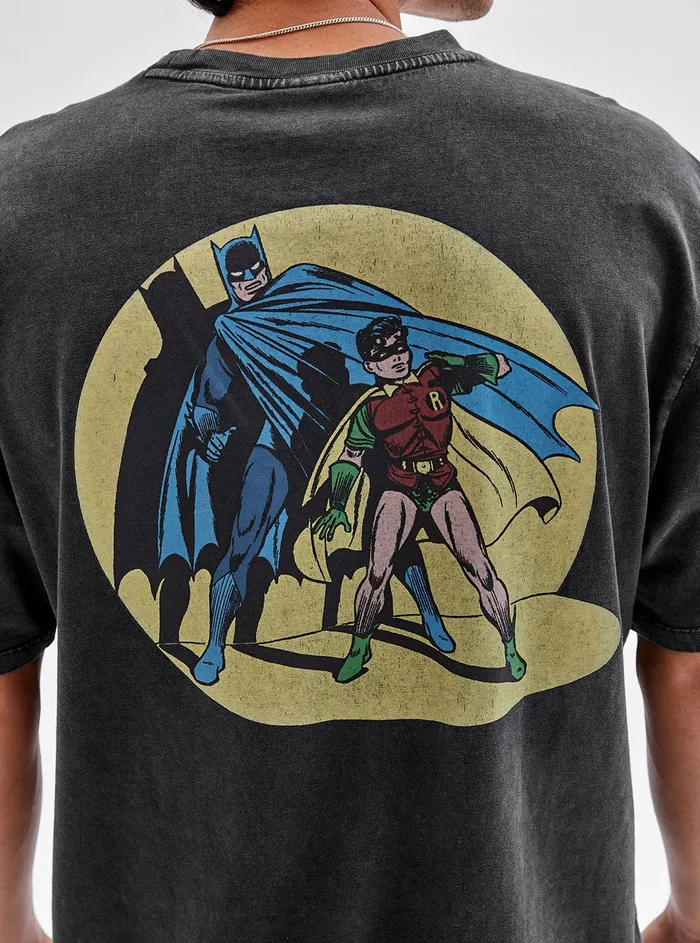 Men Tees and Tanks GUESS Guess Originals X Batman Black Spotlight Tshirt