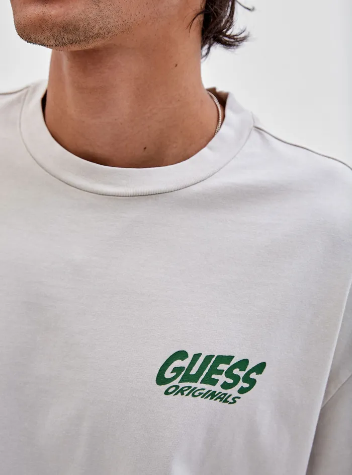 Men Tees and Tanks GUESS Guess Originals X Batman White Collage Tshirt