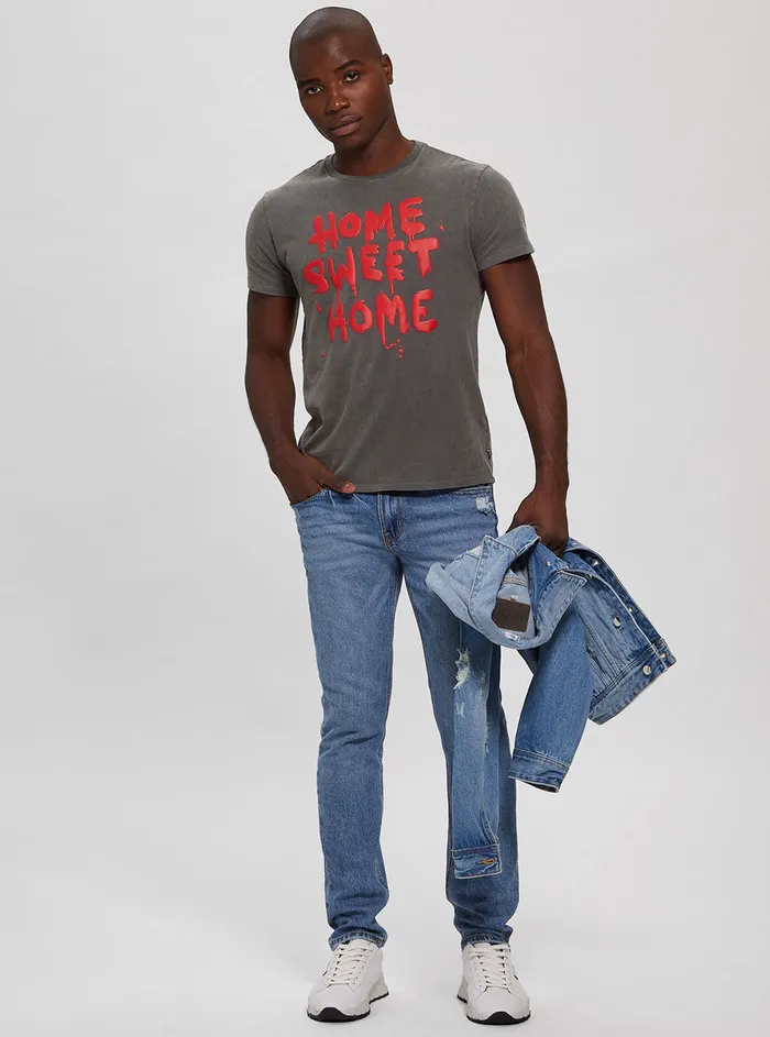 Men Tees and Tanks GUESS Magnetic Multi Home Sweet Home Tshirt
