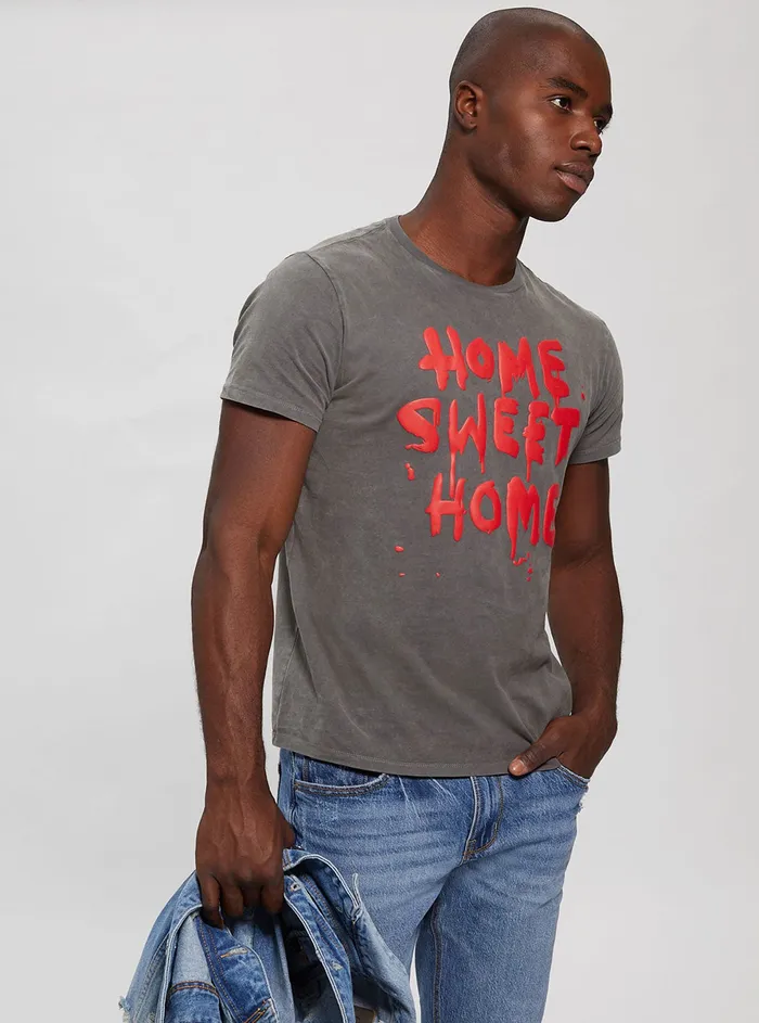 Men Tees and Tanks GUESS Magnetic Multi Home Sweet Home Tshirt