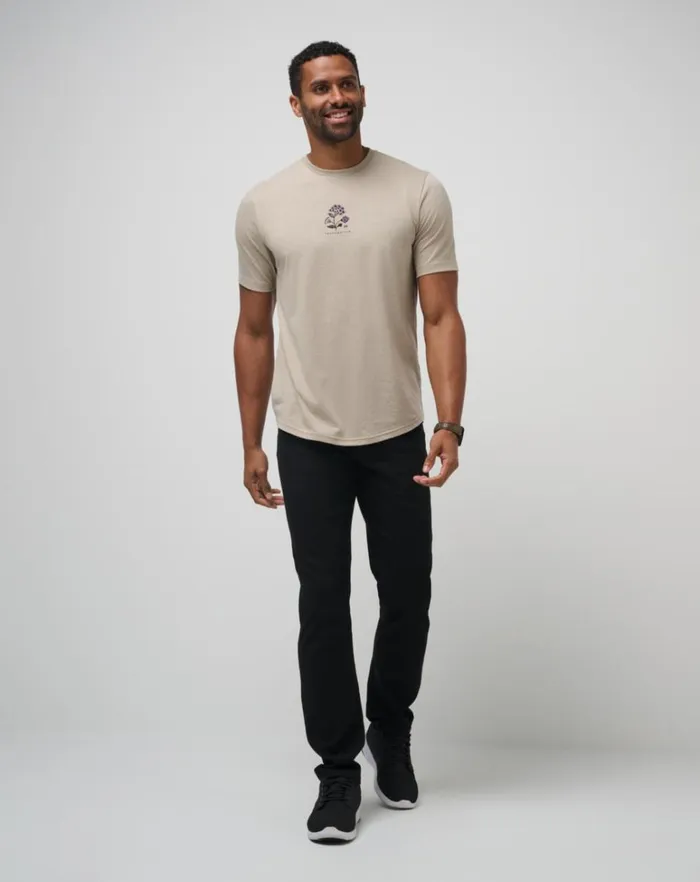 Men Tees TravisMathew FADING SUNLIGHT TEE Oxford Tan Men Tees TravisMathew FADING SUNLIGHT TEE Oxford Tan