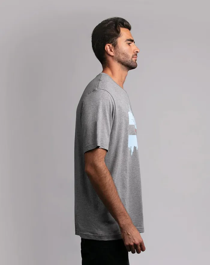 Men Tees TravisMathew THE CASEY TEE Heather Grey Men Tees TravisMathew THE CASEY TEE Heather Grey